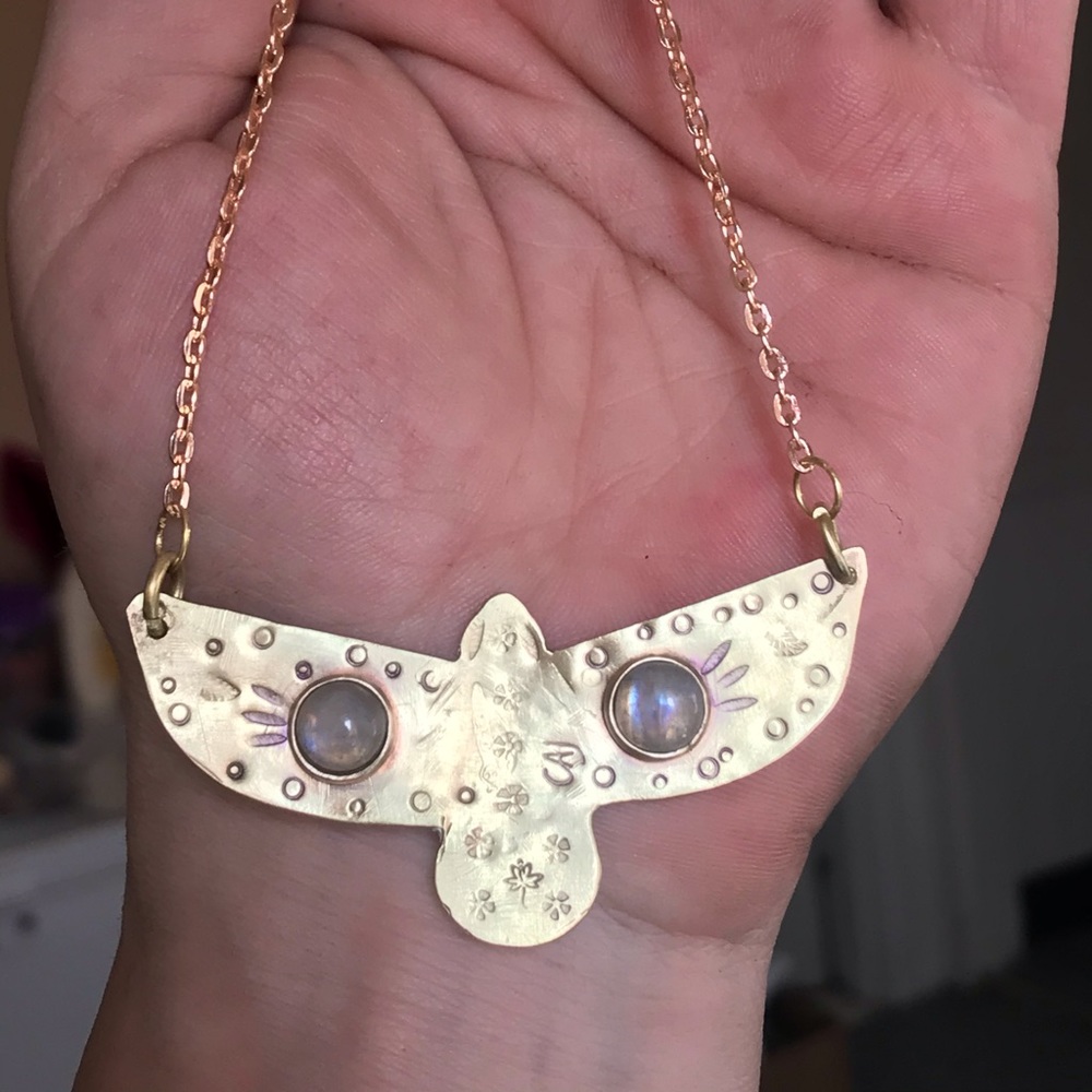 Thunderbird Moonstone Necklace